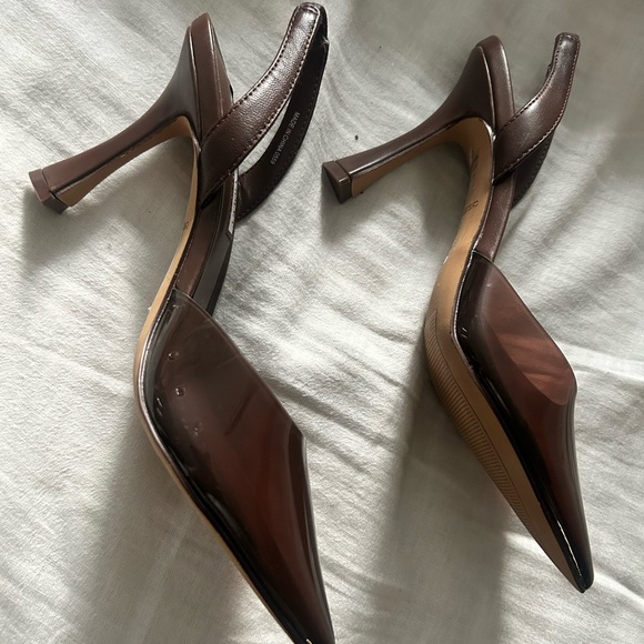 Chelsea & violet Mocha heels - Picture 5 of 6